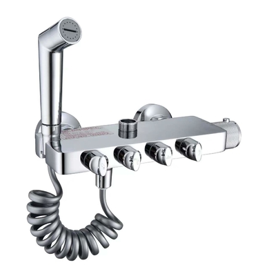 ABS Thermostatic Shower Faucet Wall Mounted Handheld Bidet Faucet