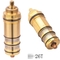 Gold Ceramic Disc Brass Thermostatic Shower Cartridge Quick Open 30g