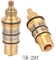 1/2 '' Thermostatic Shower Mixer Valve Replacement Copper Yellow